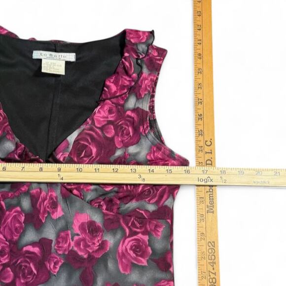 La Belle VTG Y2K Fairy Grunge Floral Romantic Midi Dress Whimsigoth‎ Coquette M - Picture 14 of 14